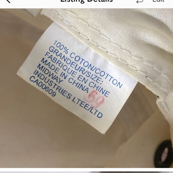 Vintage 90s Beige Cotton Bucket Hat - Picture 7 of 8